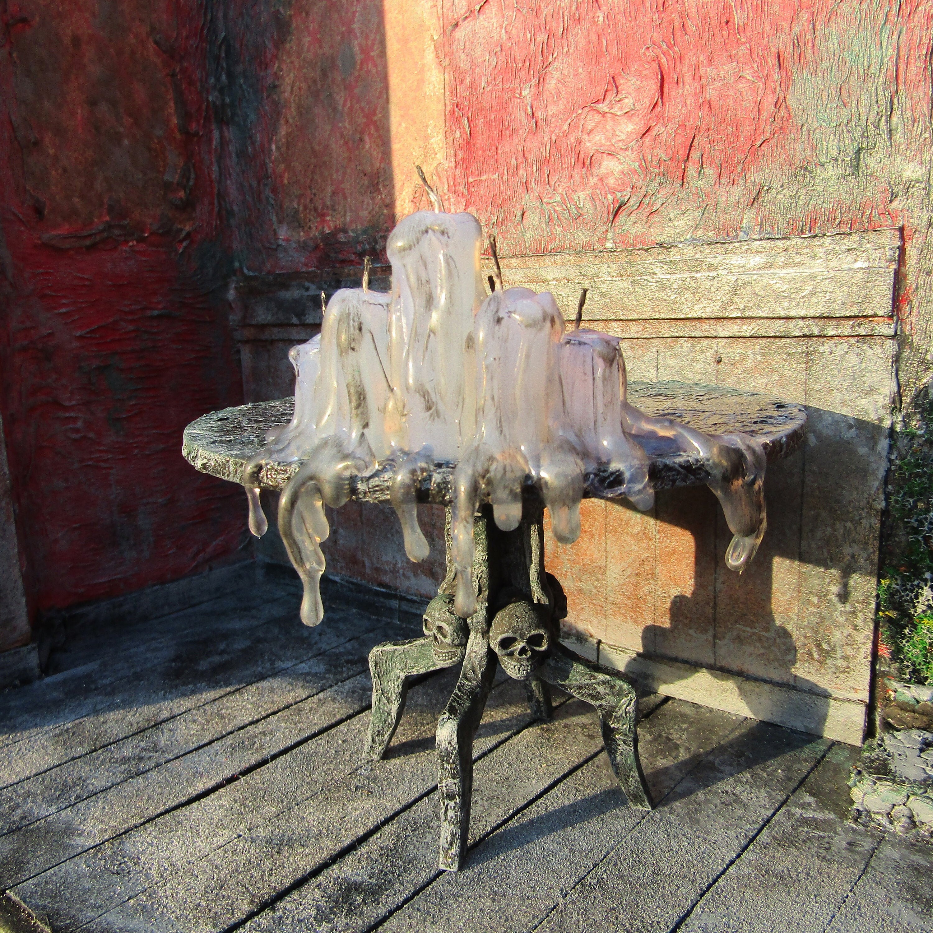 Witch dollhouse furniture table Haunted miniature gothic items Halloween decor Handmade Gothic spooky horror victorian miniatures