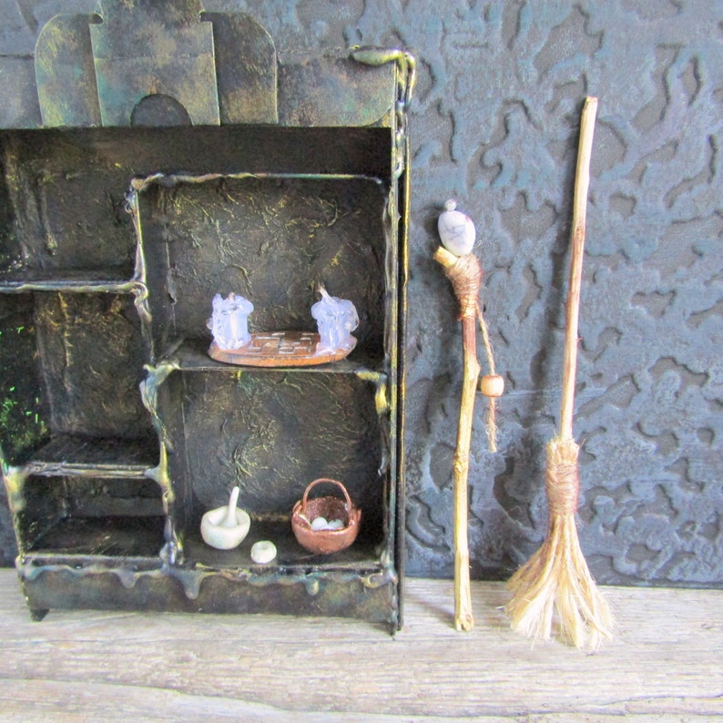 Miniature witch dollhouse accessories Halloween miniatures Etsy