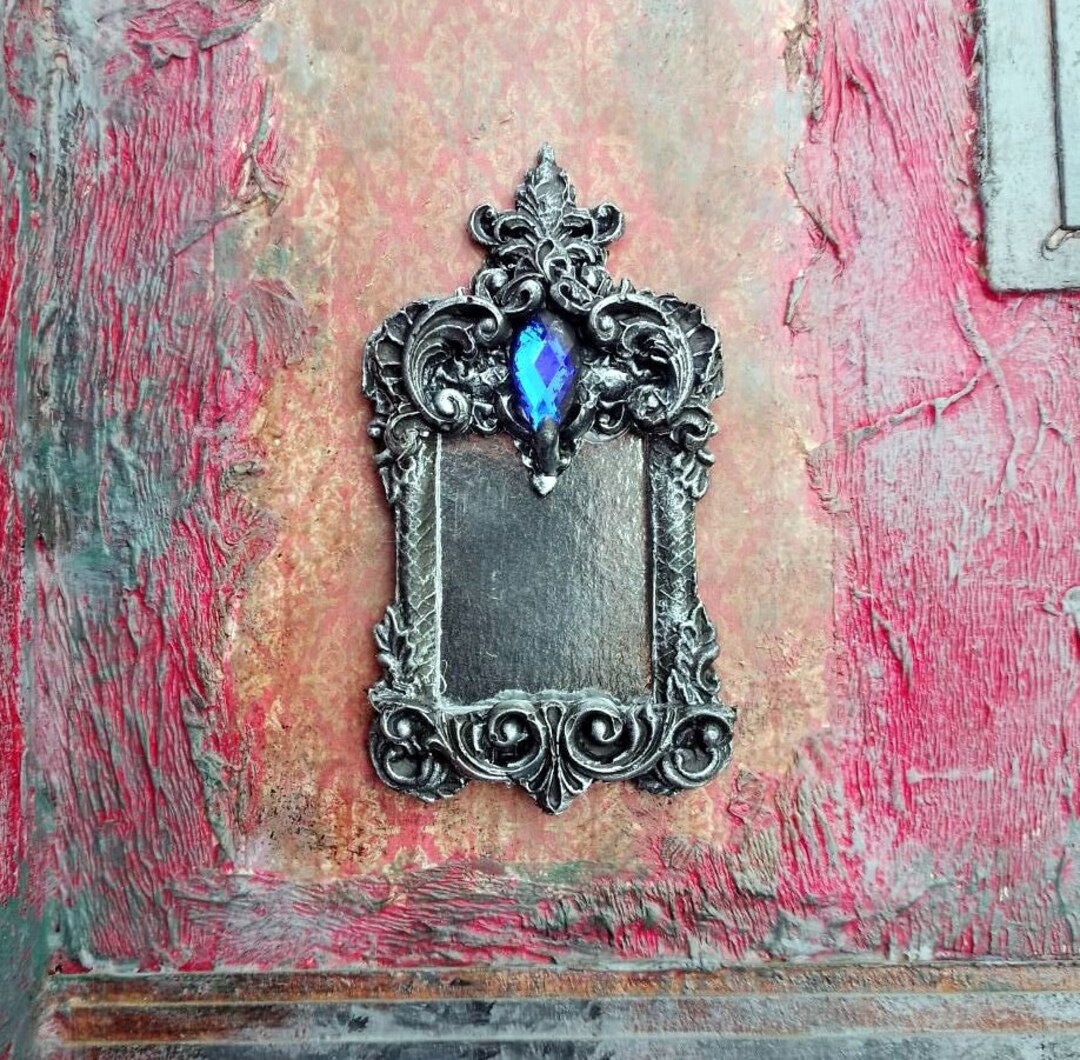 Victorian Dollhouse Mirror Miniature Wall Decor Antique Miniatures
