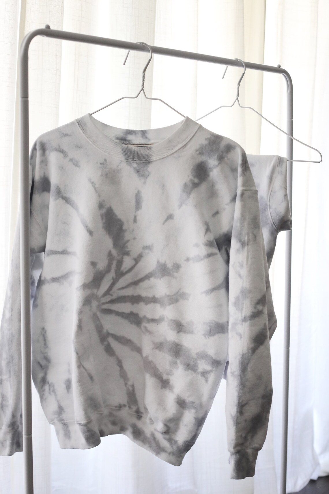 black and white tie dye jogger set