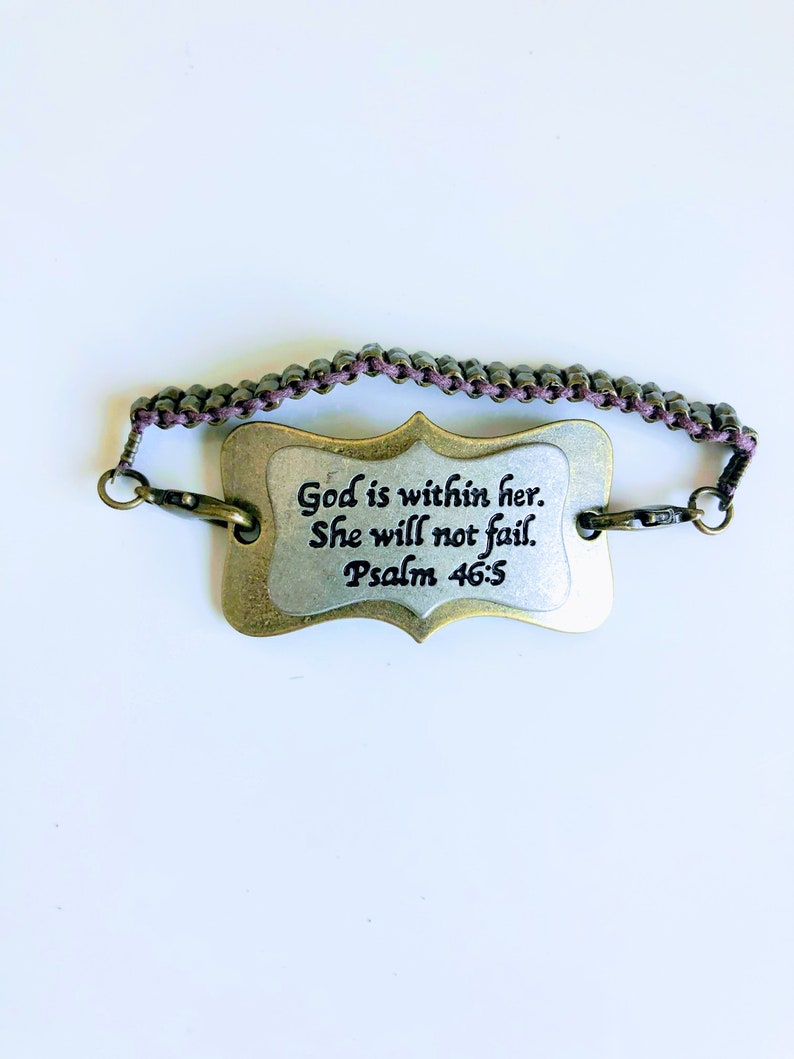 Religious Beaded Bracelet Inspirational Bracelet Bracelet Etsy
