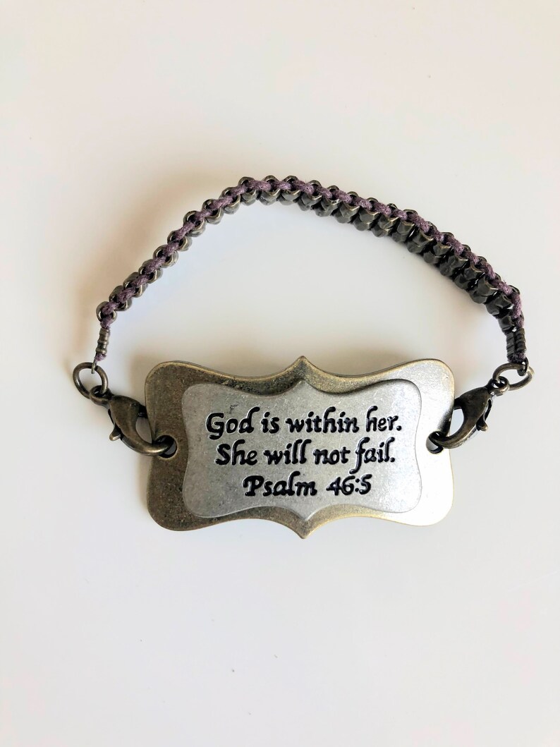 Religious Beaded Bracelet Inspirational Bracelet Bracelet Etsy