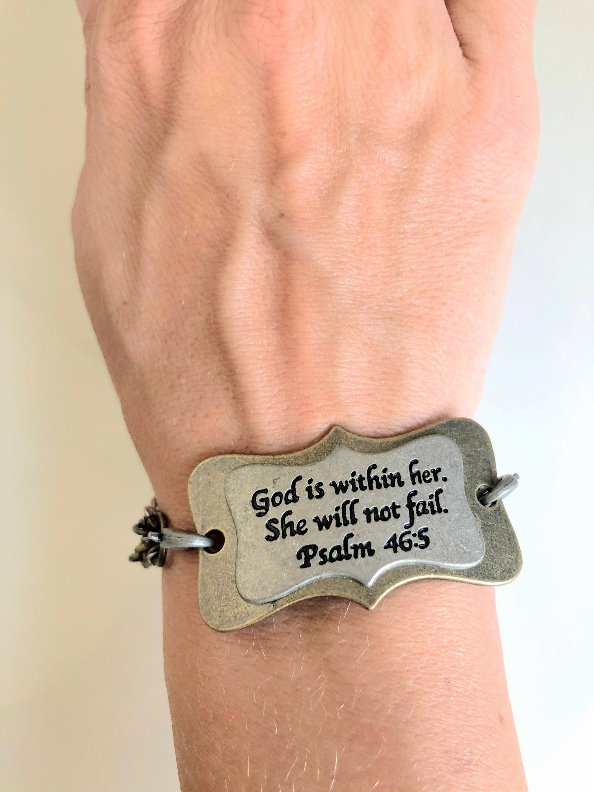 Religious Charm Bracelet Inspirational charm Bracelet Charm Etsy