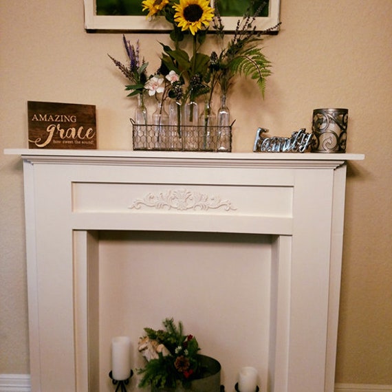 Handcrafted Faux Fireplace Mantel Rustic Mantel Rustic Etsy