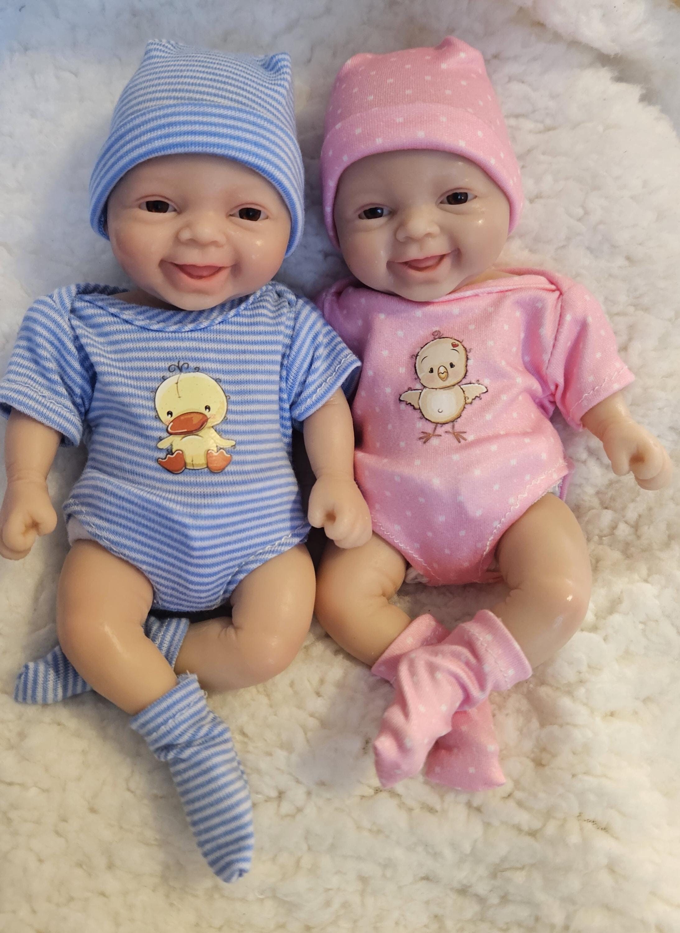 Toddler Dolls Reborn Toddler Twins Boy And Girl Small 20cm/7