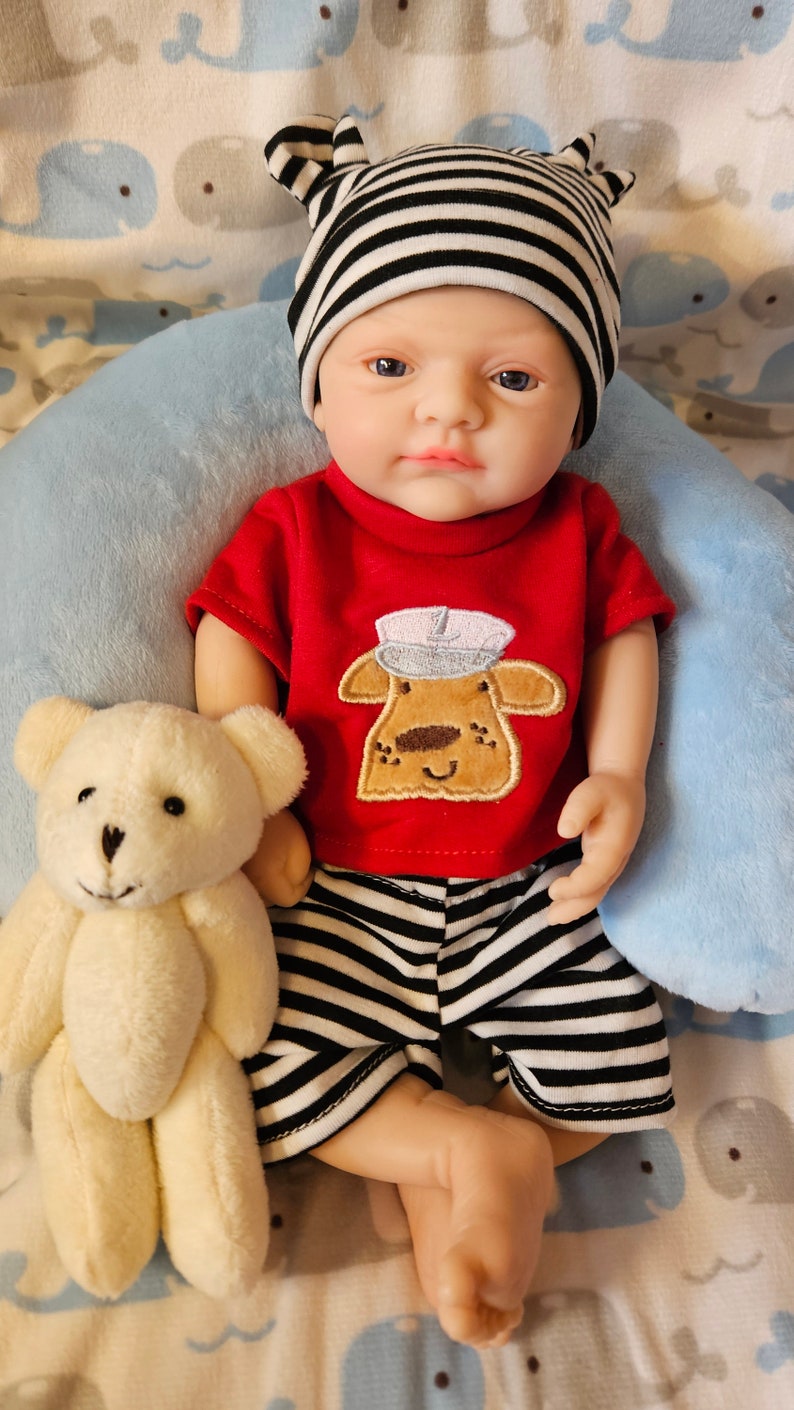 Micro Preemie Full Body Soft Silicone Baby Doll 12 inch/30cm Girl and boy Lifelike Reborn weighted Boy Noah