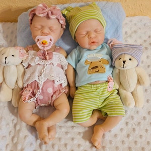 12"/30cm Micro Preemie Full Body Silicone Baby Doll Girl Mimi or Mike Lifelike Reborn Doll