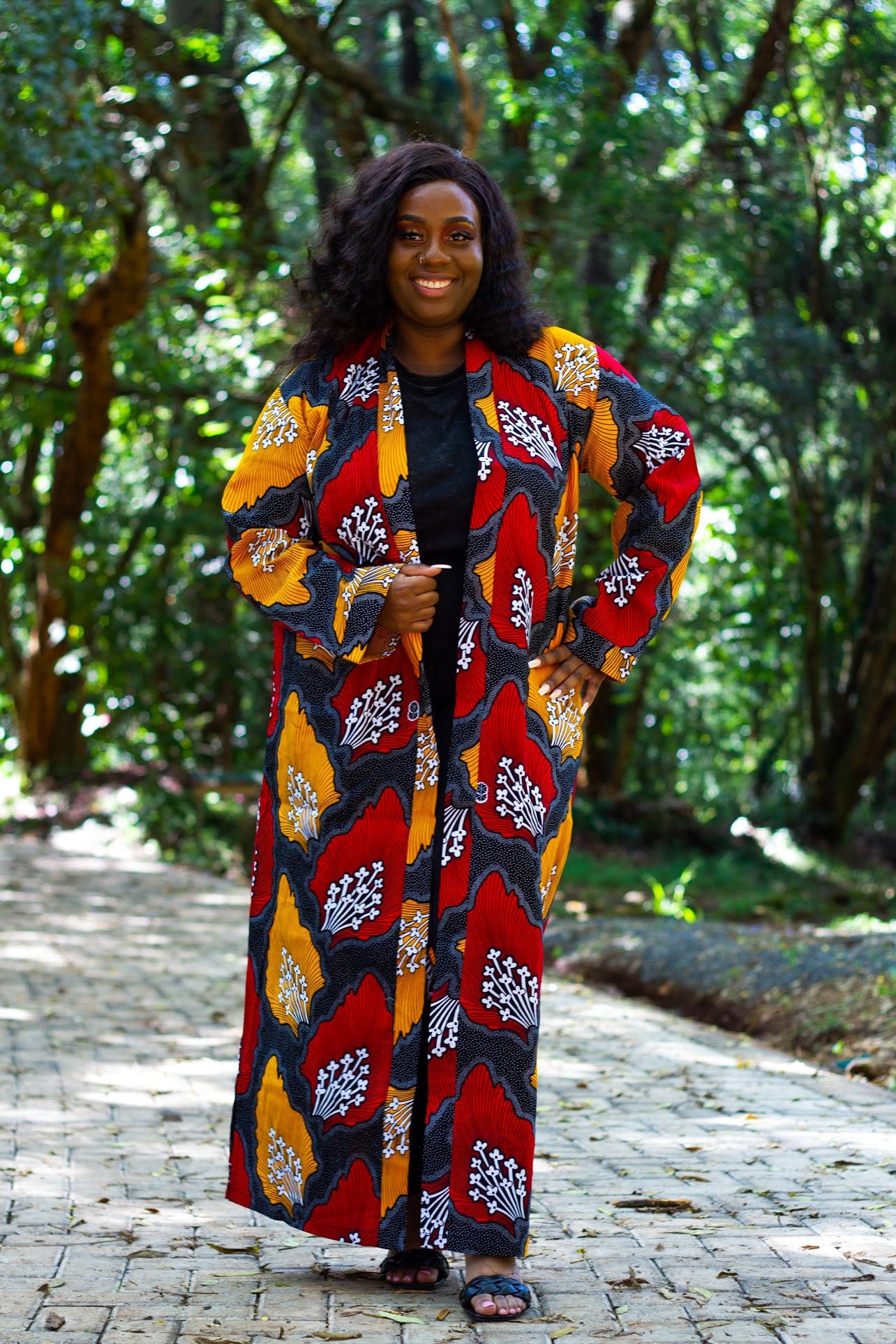 African print Long duster Etsy