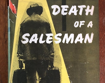 Death of a Salesman, by Arthur Miller, 1949, early edition vintage hardcover book with DJ