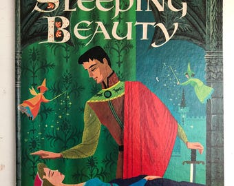 Walt Disney's Sleeping Beauty, A Big Golden Book, by Jane Werner Watson, 1970, vintage hardcover book