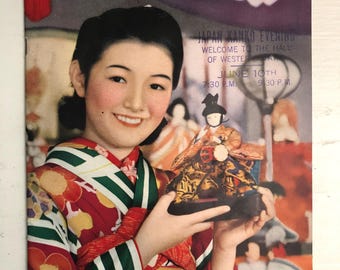 Japan, Board of Tourist Industry, Japanese Government Railways, c1939, vintage photographic travel booklet