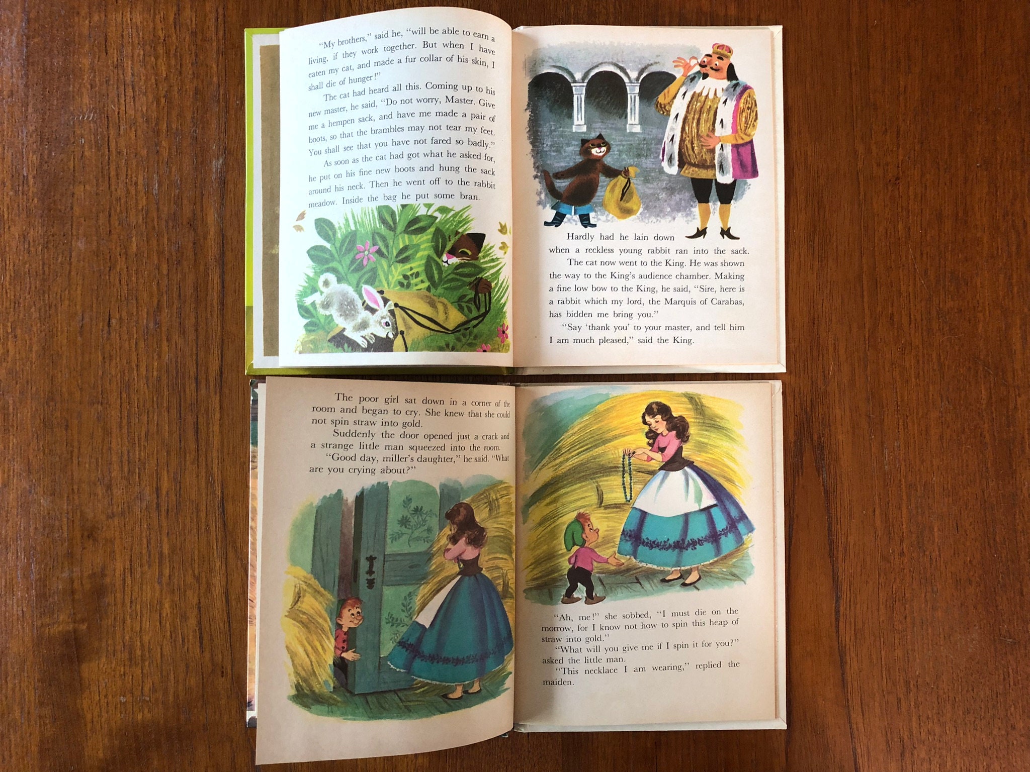 Pussinboots and Rumpelstiltskin 1950s Set of 2 Books Etsy