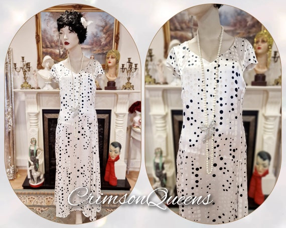 1930s  Vintage Downton Abbey dress Avant Garde 10… - image 9