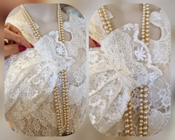 1920s wedding dress 1930s wedding dress All Lace … - image 7