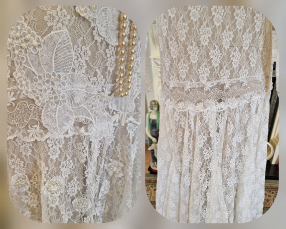 1920s wedding dress 1930s wedding dress All Lace … - image 6