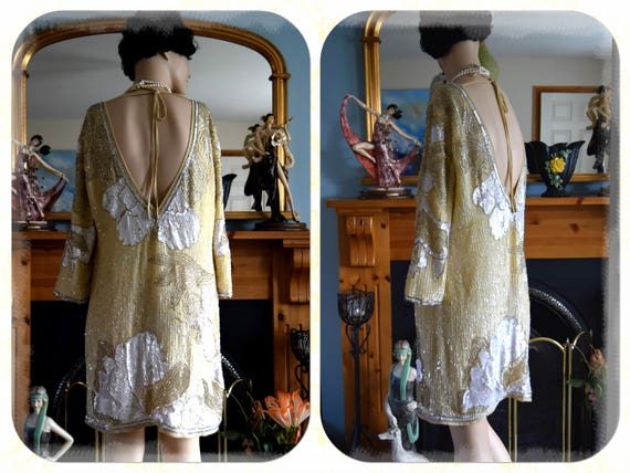 1920s bride Downton Abbey dress Great Gatsby dres… - image 9