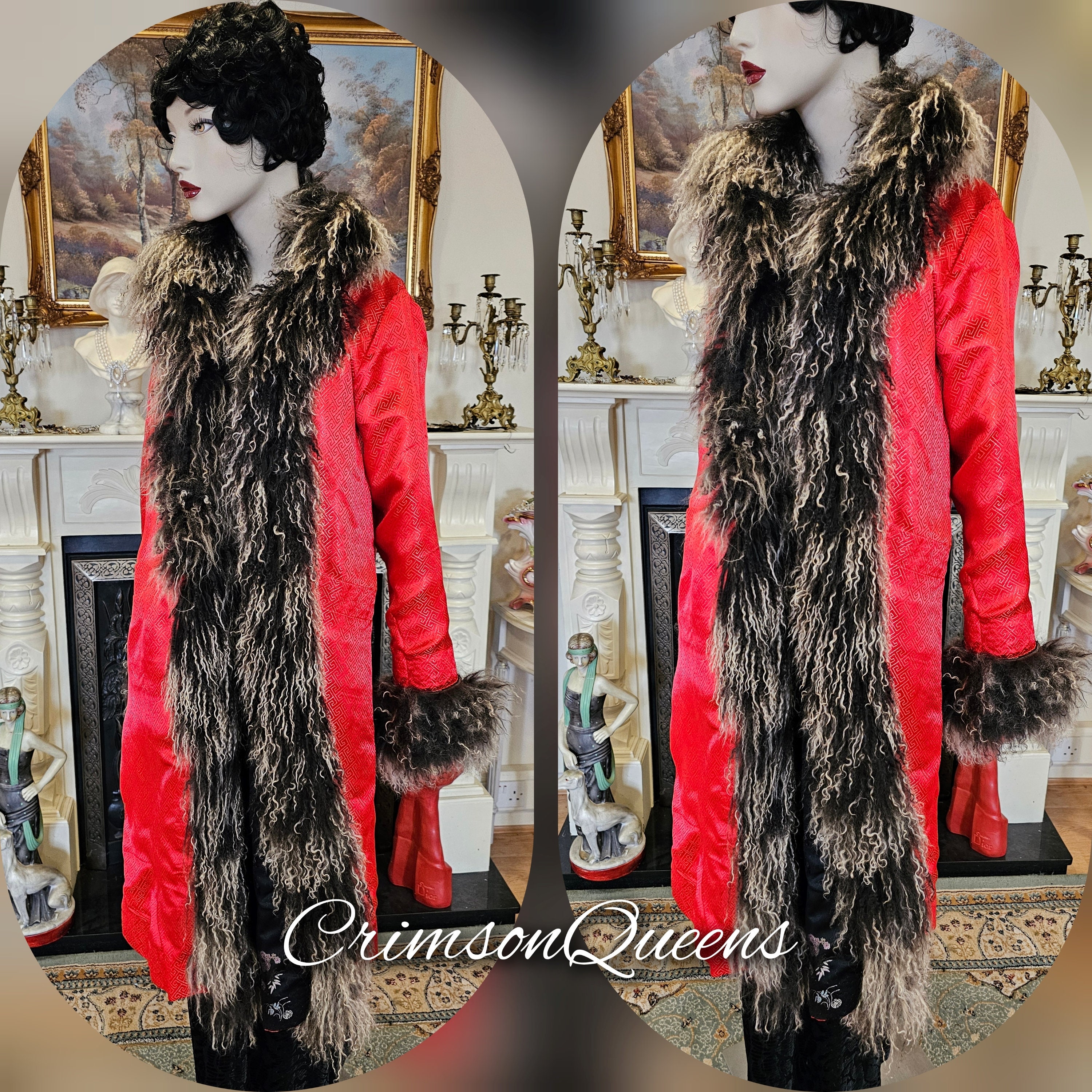 【hana】aere vintage satin coat Vintage Satin Silk Japanese Jacket 1920s Art Deco Oriental Soft