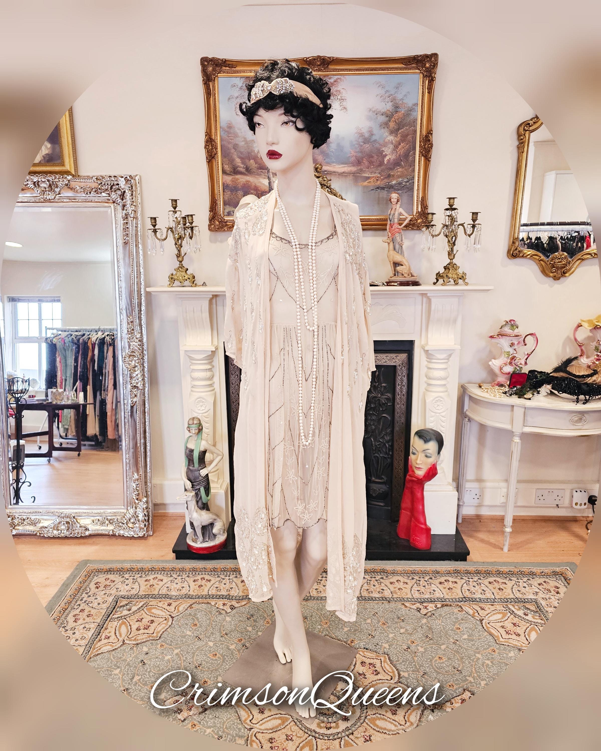 Princesse Tam Tam Art Deco Flapper Dress Two Piece Flapper Dress