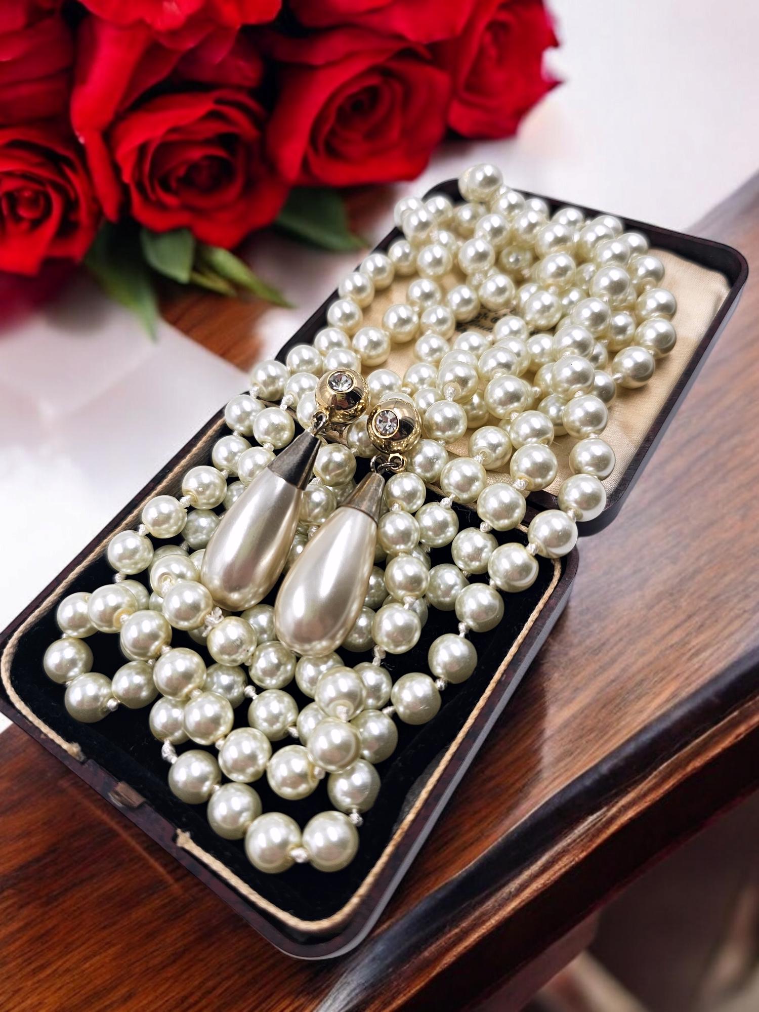 Collana lunga con perle - Gioielli - Collane - di Raffabijoux | su