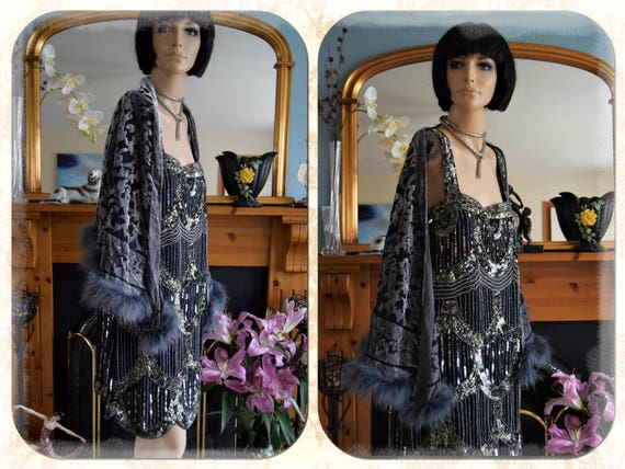 Vintage heavily embellished beads sequins Great G… - image 5