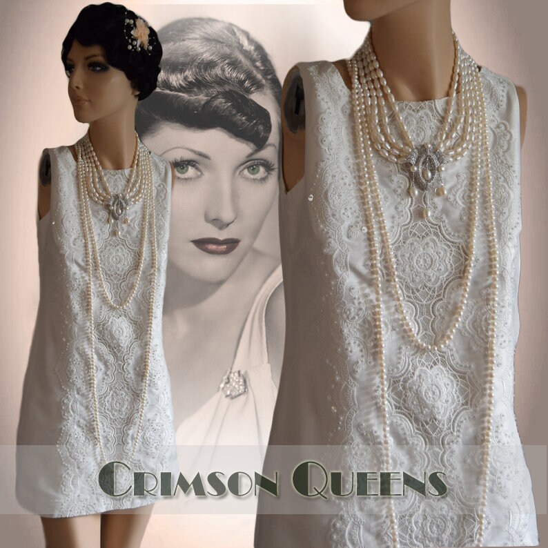 Image of Beautiful Vintage 's 's Silk Mix Lyon Lace Circle Wedding Summer Dress Size Uk  Us