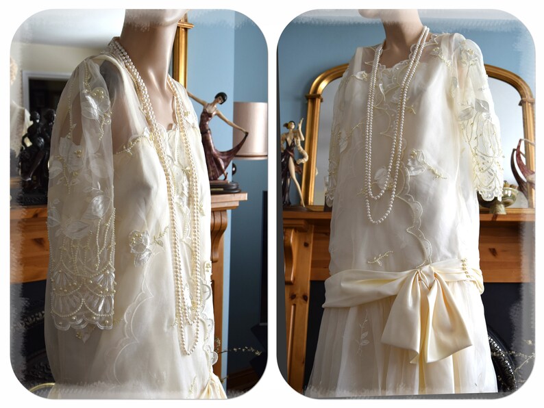 Art Déco années 1920 robe de mariée flapper robe de mariée | Etsy