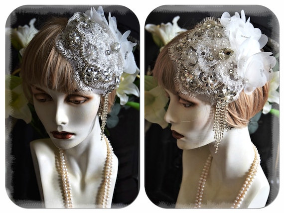 1920s juliet cap 1920s wedding hat 1920s wedding … - image 5