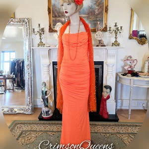 Marylin Monroe Orange Dress - Etsy Australia Marylin Monroe Orange Dress - Etsy Australia