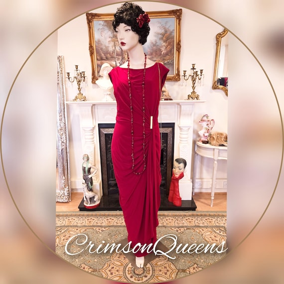 open lace back dress 1930s Red Polka Dot Cotton Dress – Moore Vintage Archive