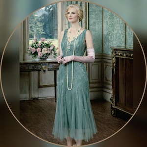 great gatsby green dress Flapper 1920s Dress Dress Downton Abbey Dress Vintage Mint Aqua Mesh Beaded Etheral Dress Size UK 16 US 12 grab your beautiful hand