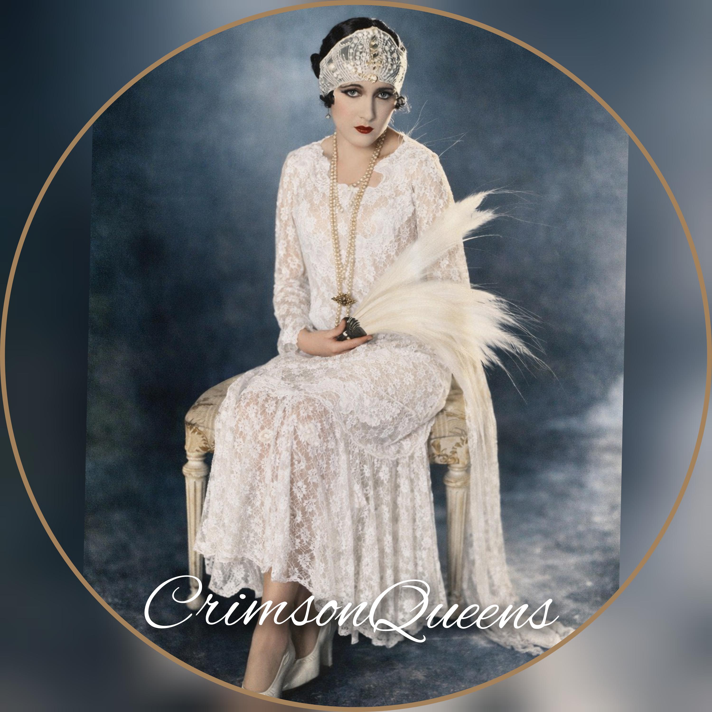 Beaded 1920s Flapper Gown