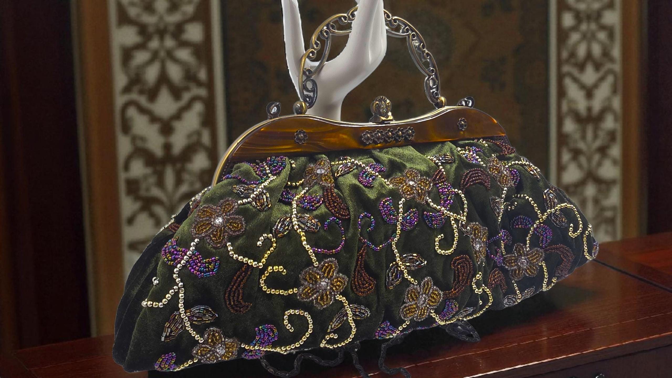 1920s Velvet Bag - Etsy