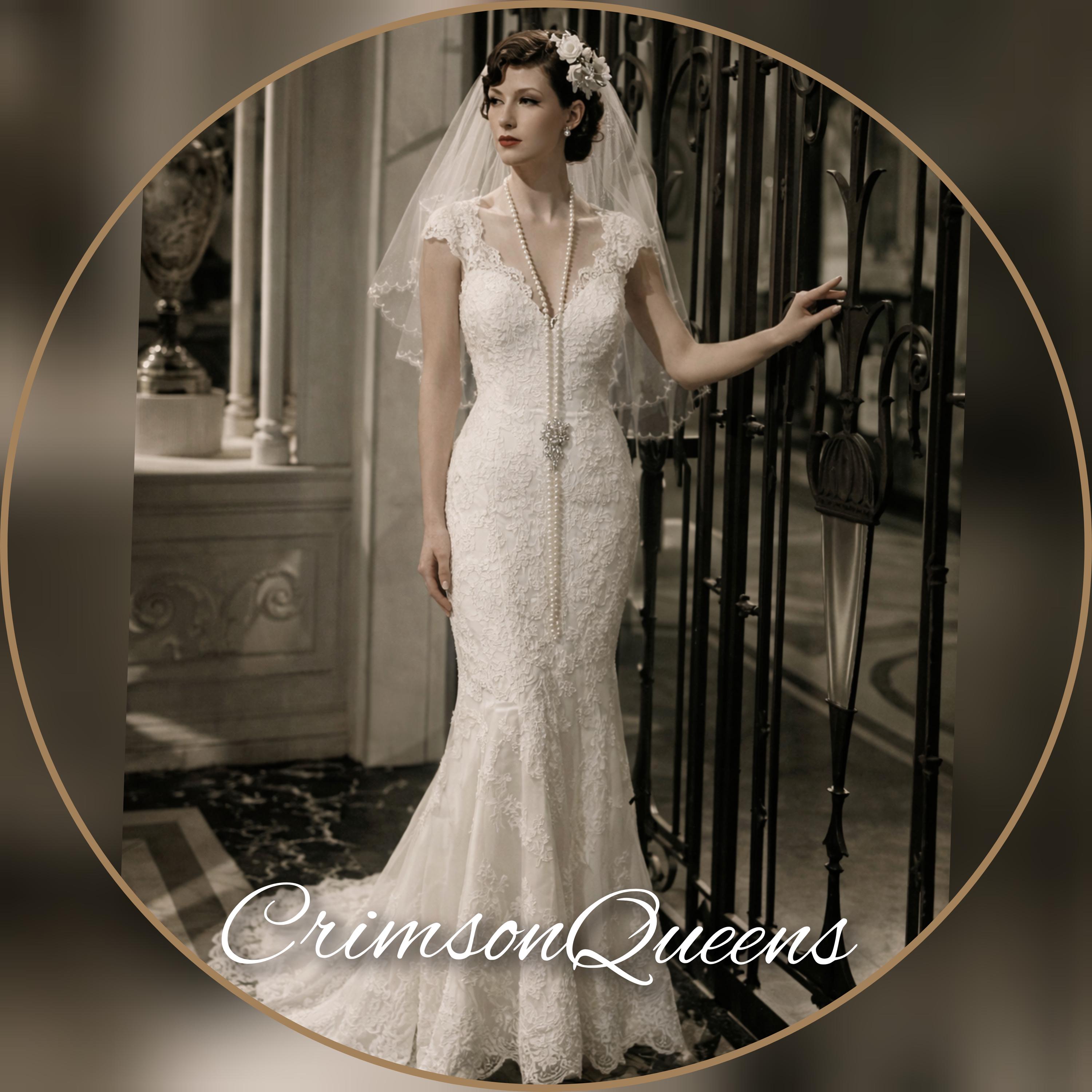 Art Deco Beaded Silk Gown