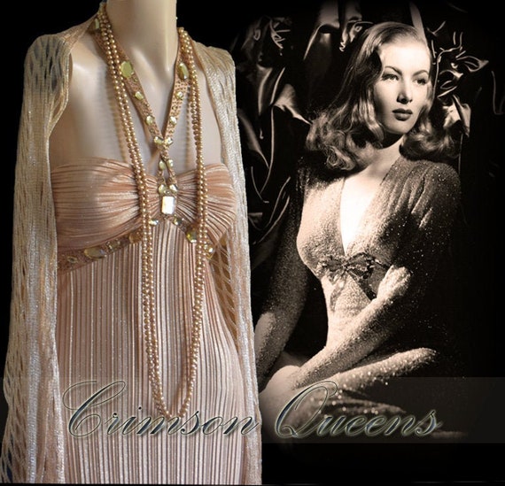 1930s gown 1930s gold gown Downton Abbey gown Even