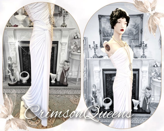1920's Bride White Wedding Bridal  Flapper Great … - image 2