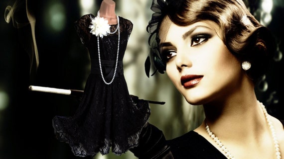 knee length dresses for ladies Rosie Gatsby Style Maxi Dress in Black  WardrobeShop