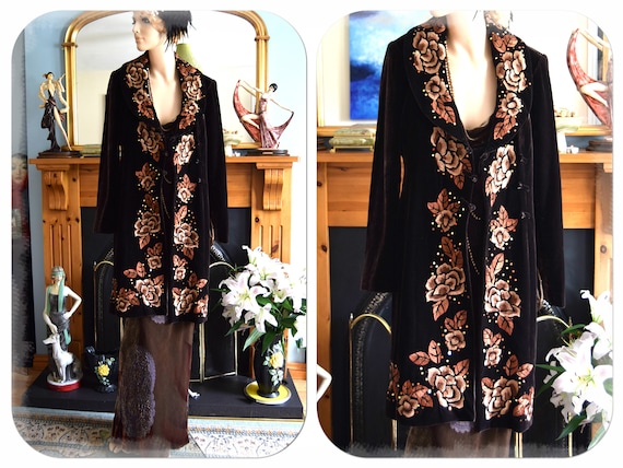 vintage opera Coat 1920s coat flapper opera coat A