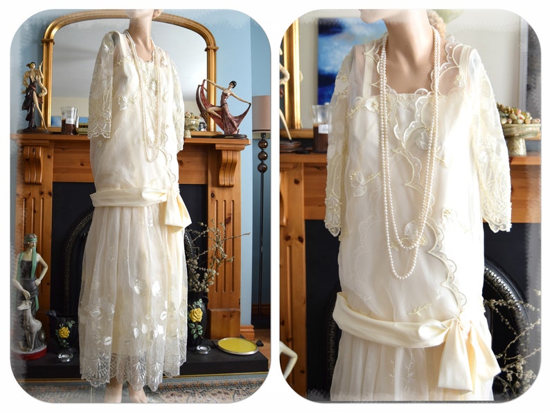 Art Déco années 1920 robe de mariée flapper robe de mariée | Etsy
