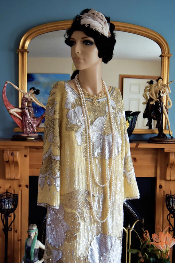 1920s bride Downton Abbey dress Great Gatsby dres… - image 4