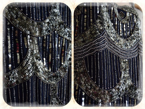 Vintage heavily embellished beads sequins Great G… - image 10