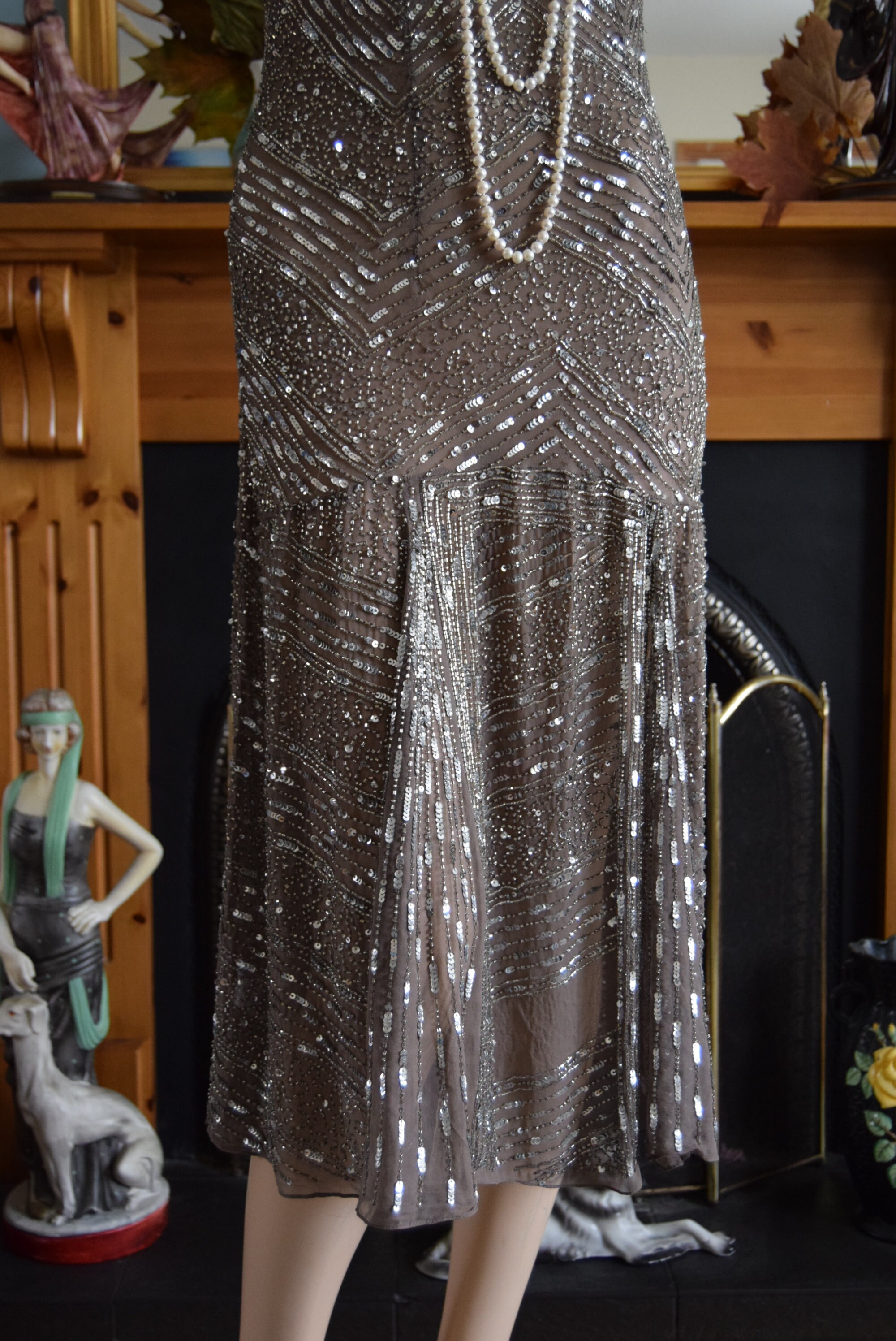 silver flapper dress Introducing the Zita Gatsby Dress in Silver Flapper Dress 1920s Dress Downton