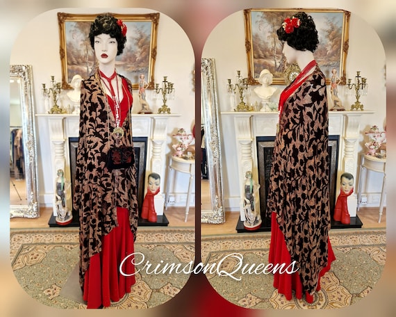 art deco red dress BABEYOND Dark Red Sequin 1920s Fashion Flapper Dress with Sleeve, Gatsby Theme Party Costume, Size XL