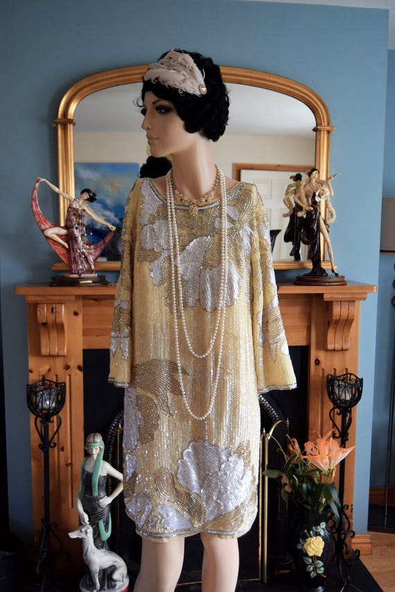 1920s bride Downton Abbey dress Great Gatsby dres… - image 8