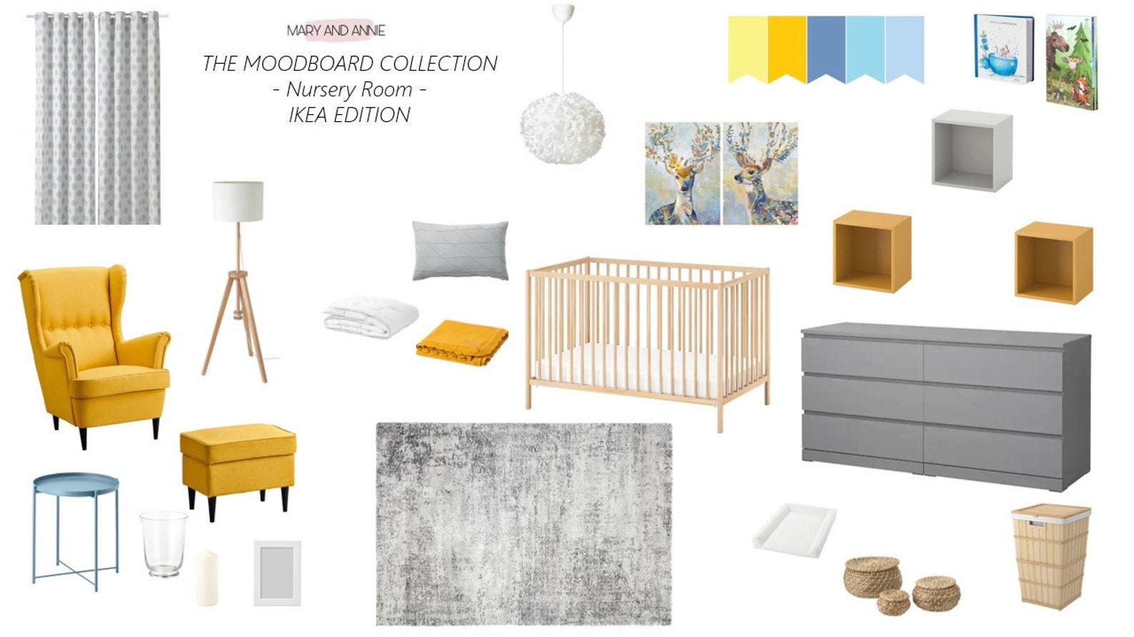 Nursery Decor,nursery Mood Board, Online Decor, Interior Design, Home ...