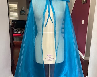 Cindy Organza Hooded Cape
