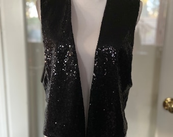 Organza Sequins Vest Yolie