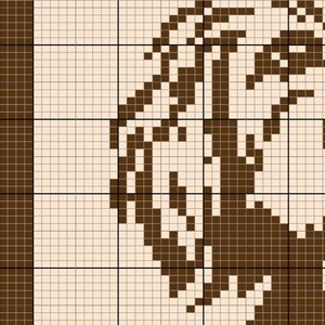 Padrão de tapeçaria de crochê com um Golden Doodle Dog - gráfico e instruções passo a passo - Gráfico versátil para mantas de bebê, decoração de parede e suéteres. imagem 8