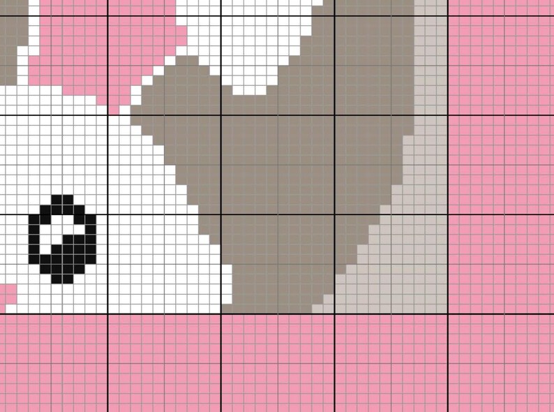 Geboren in 2026 - Konijnenbabydekentje (SC) Haakpatroon PDF – formaat 70 × 80 cm afbeelding 3