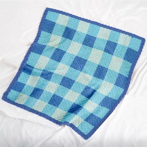 Chess Check C2C Crochet Blanket Pattern – Gingham Plaid Throw – 67×67 Pixel Square Graph – Sport & DK Yarn – Instant PDF Download