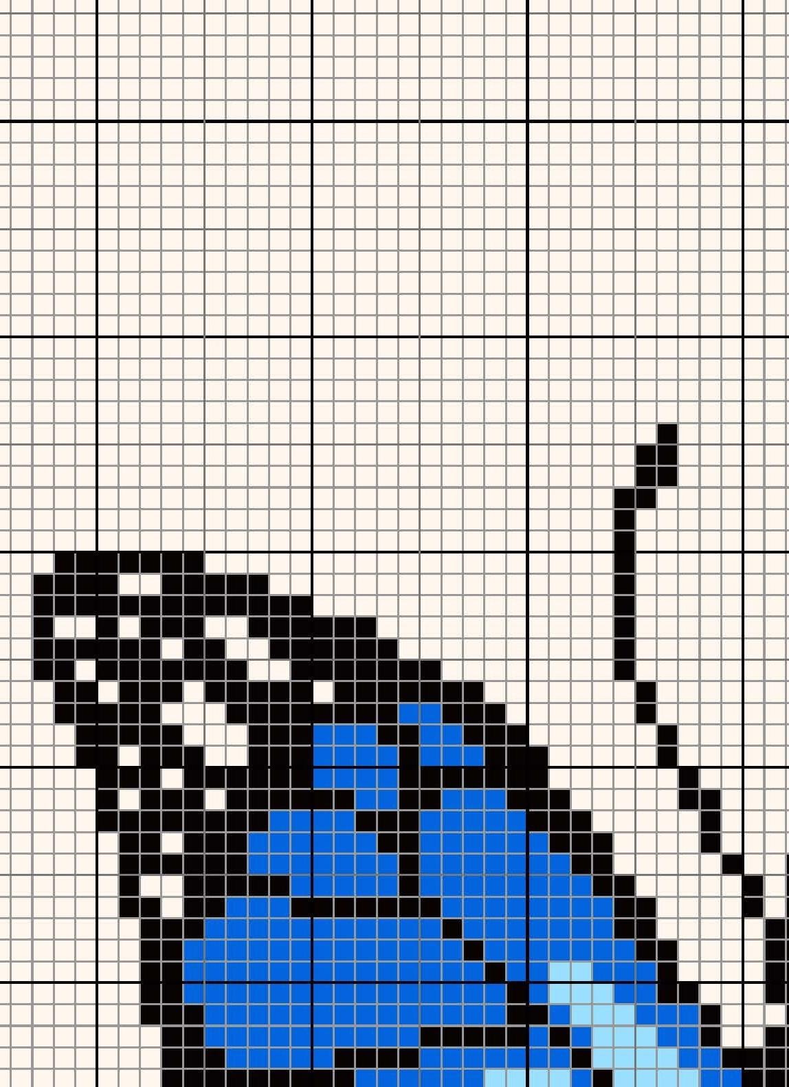 75 X 110 Squares - Blue Butterfly Blanket - C2C Crochet Pattern ...